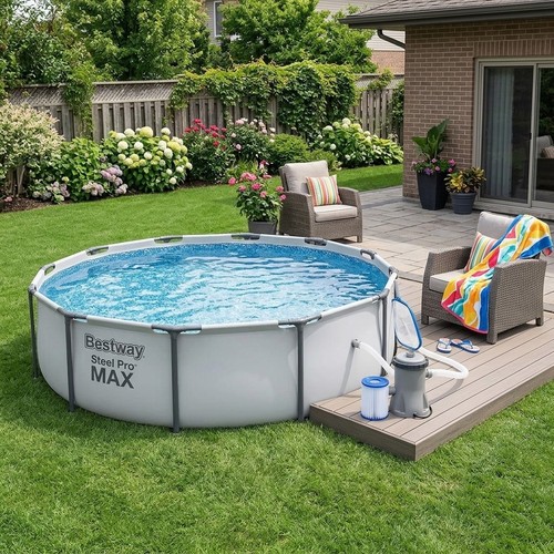 Above ground pool - above,