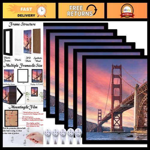 Set black 12x15 picture - set, of