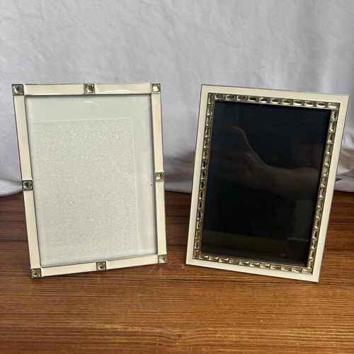 White enamel picture frame - white,