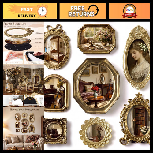 Vintage gallery wall frame set - vintage,