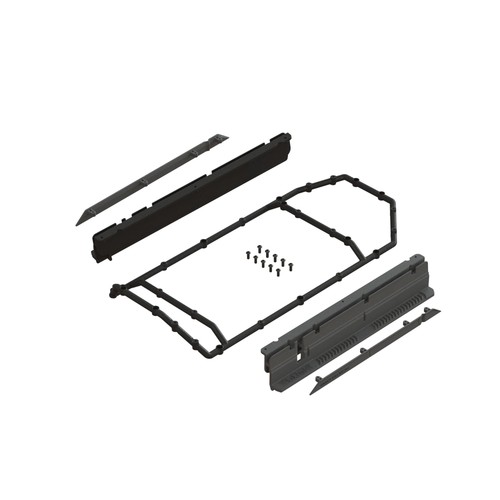 Arrma side skirt and - skirt, support
