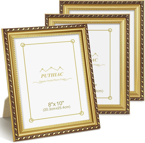 8x10 gold picture frame set - set, of