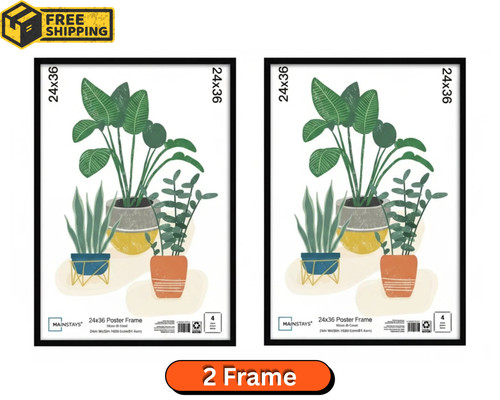 Mainstays 24x36 black - black, poster